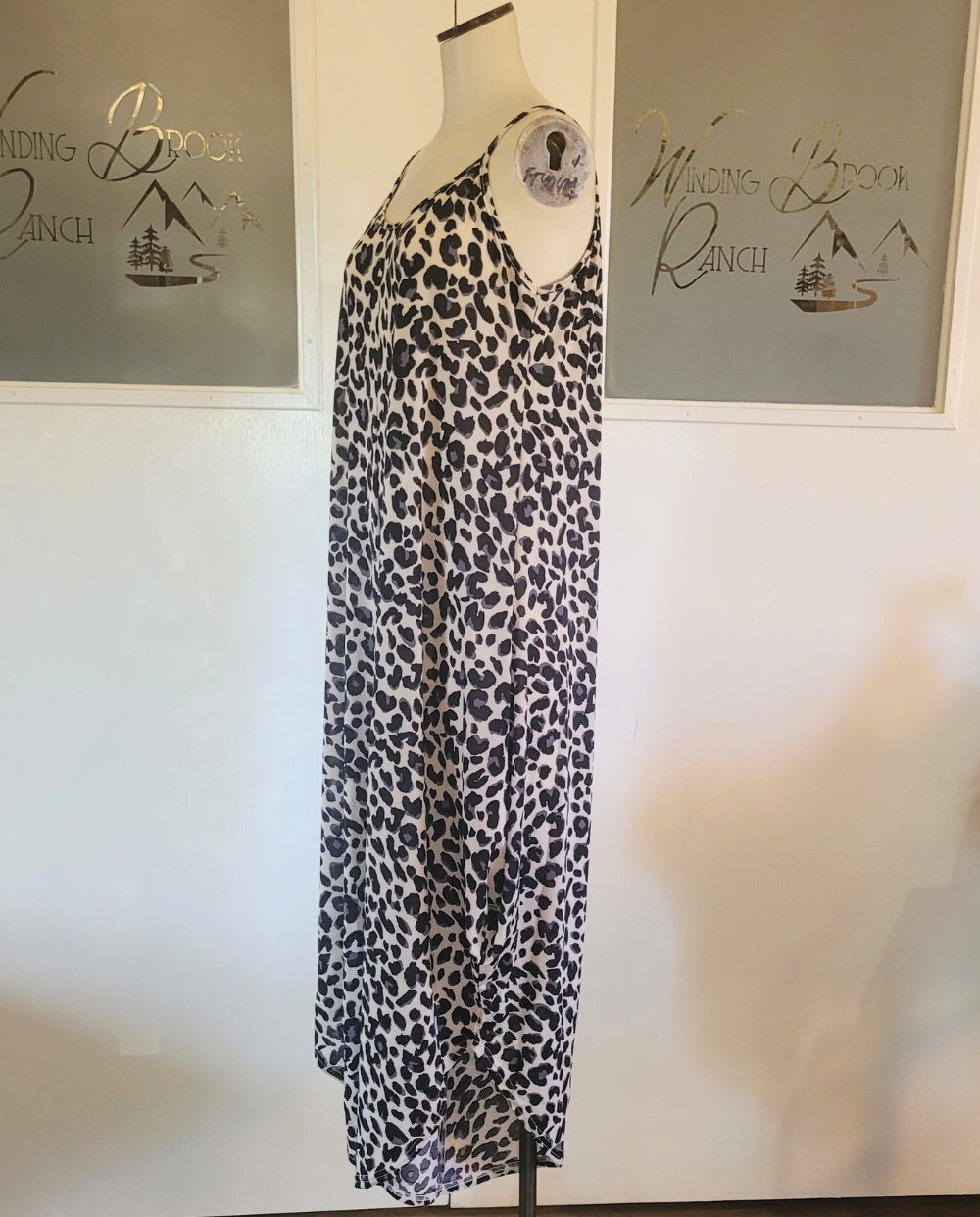 Animal Print Jumpsuit (Gray)