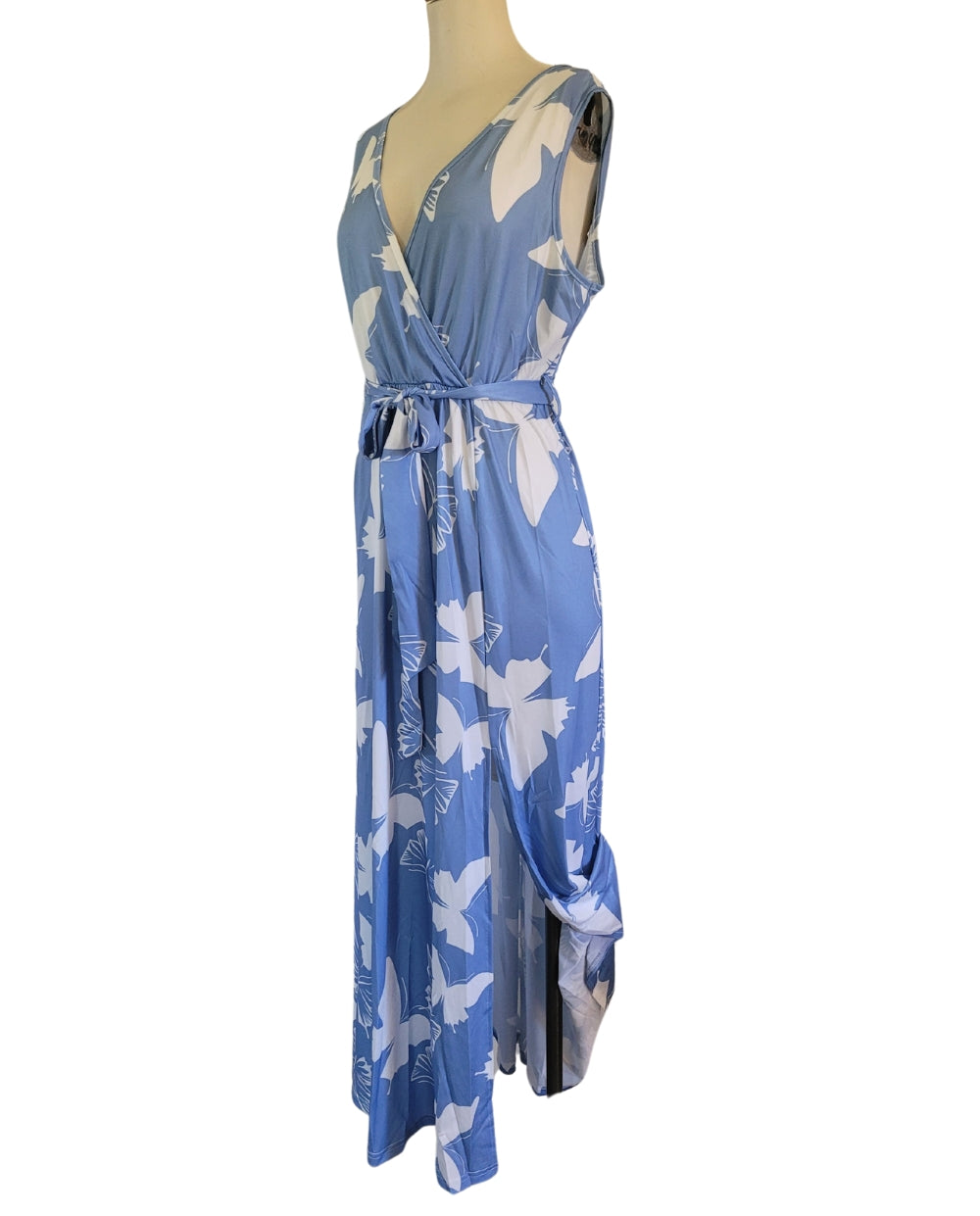 French Blue Butterfly Dress