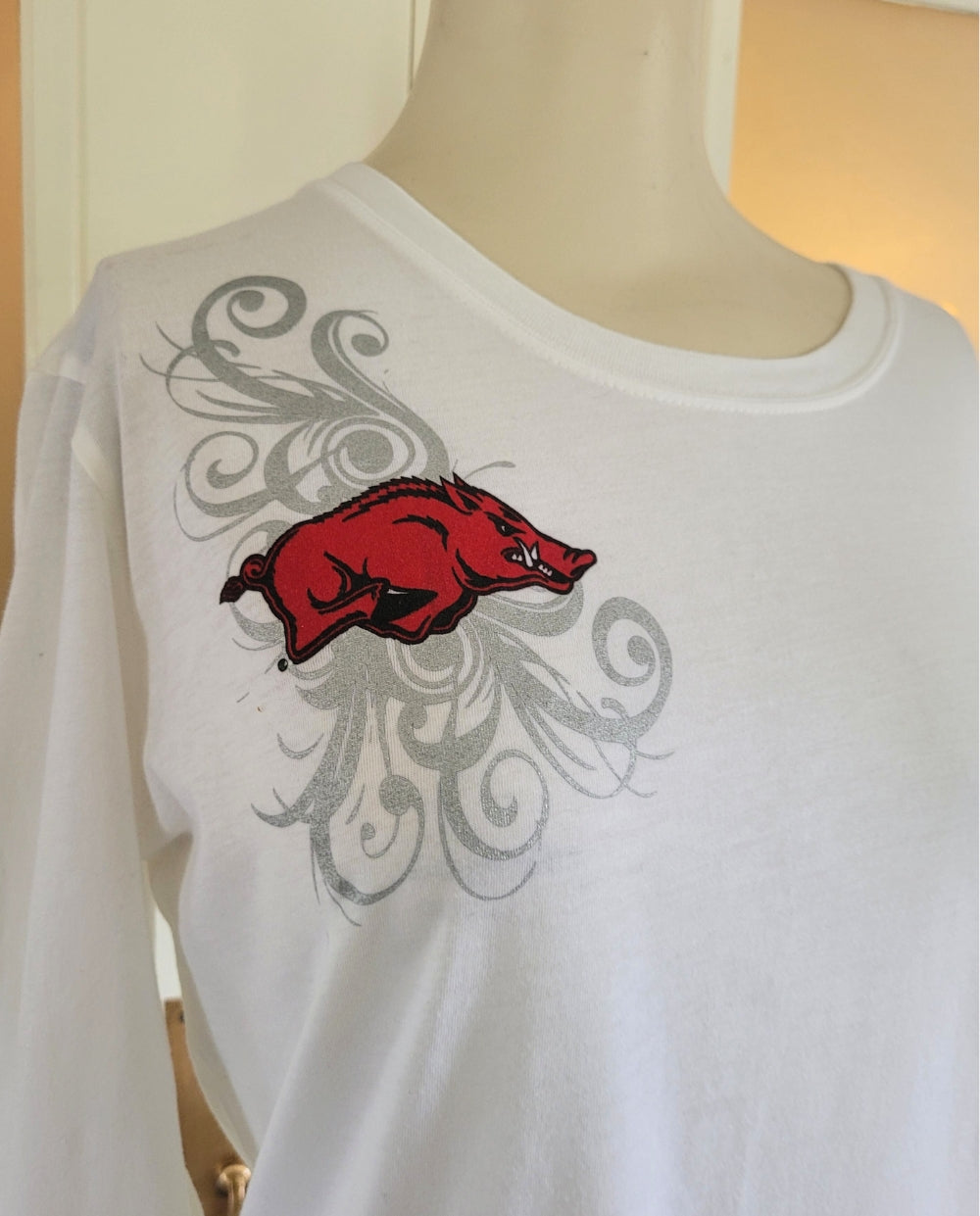 Adidas Arkansas Razorback Ladies Long Sleeve T-shirt