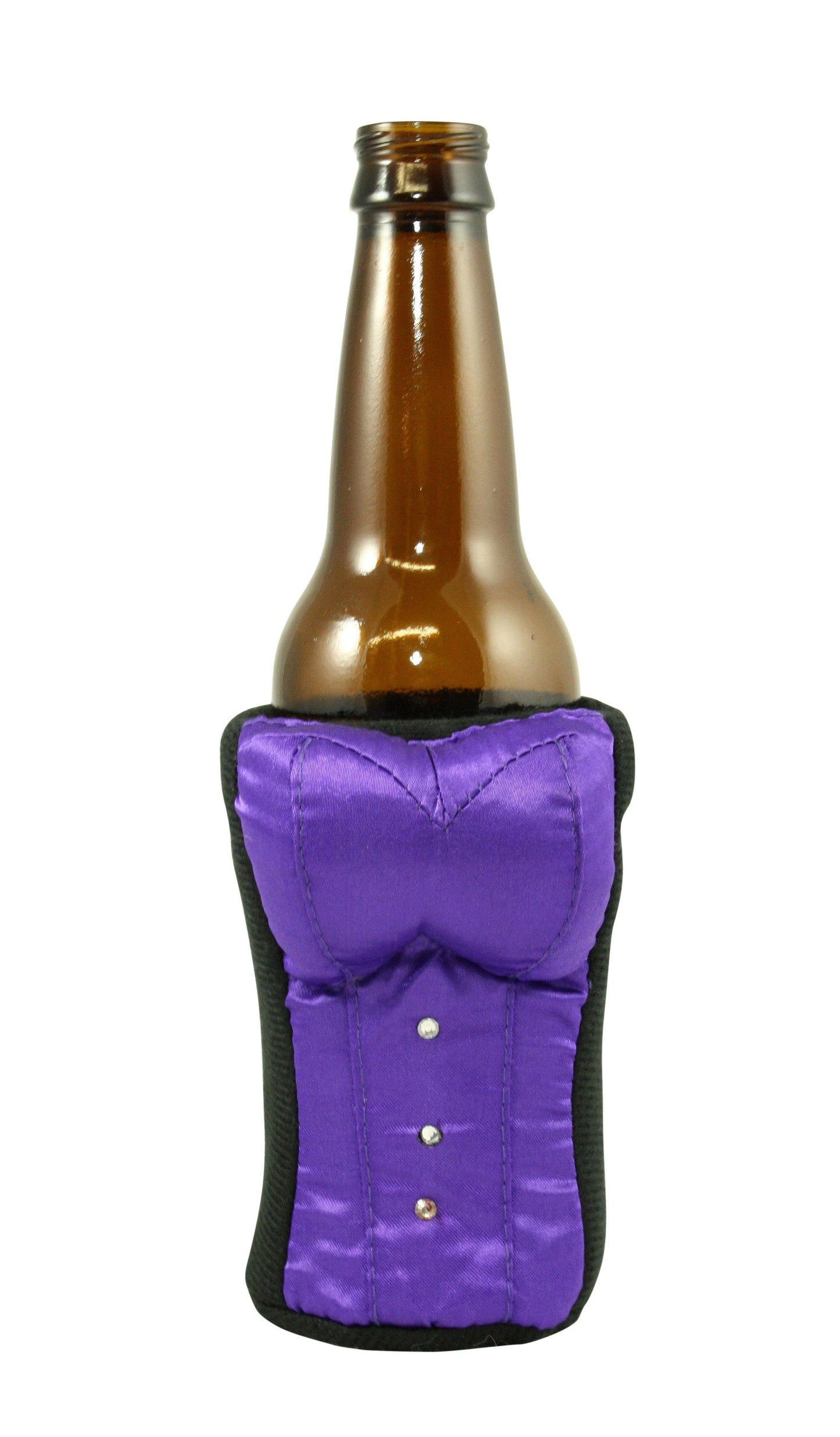 Purple Corset Coolie by Tipsy Totes for Beer and Water Bottles