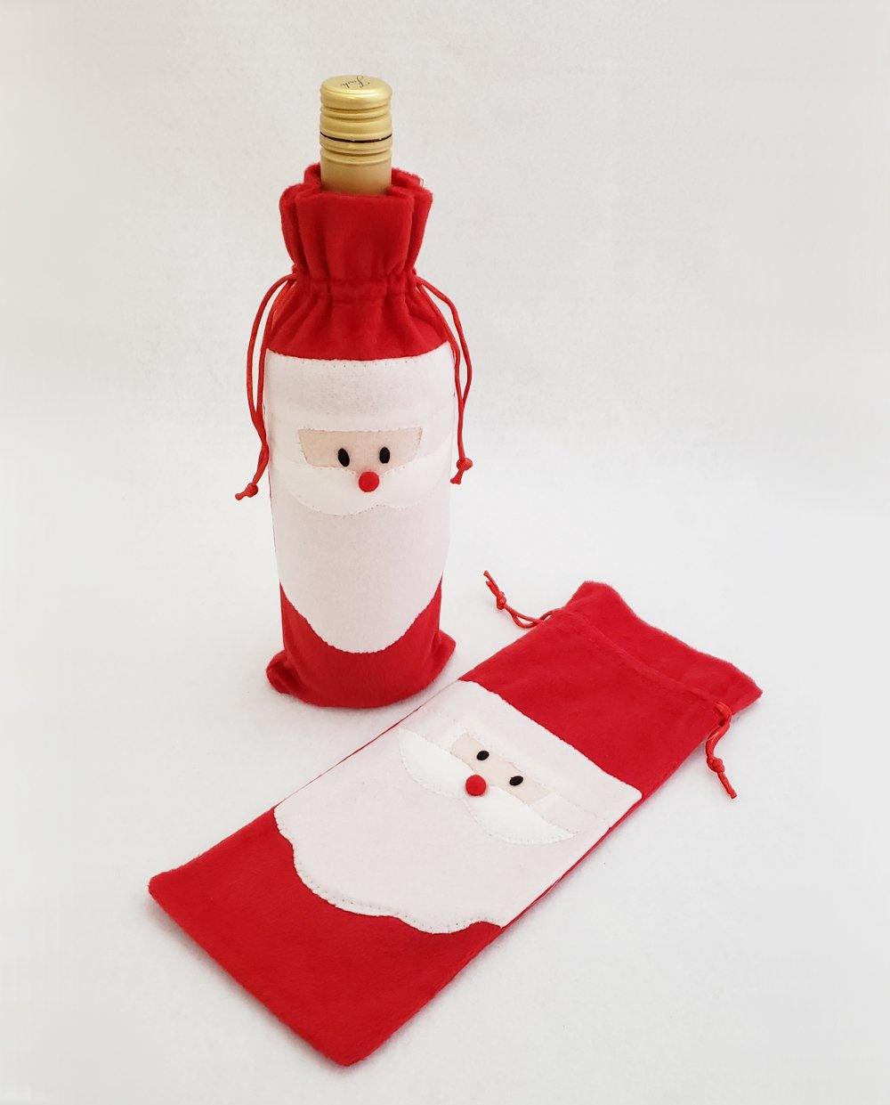 Santa Wine Bags - Tipsy Totes | Wine Gifts | Beer Koozies | Wine Totes | Simply Fabulous