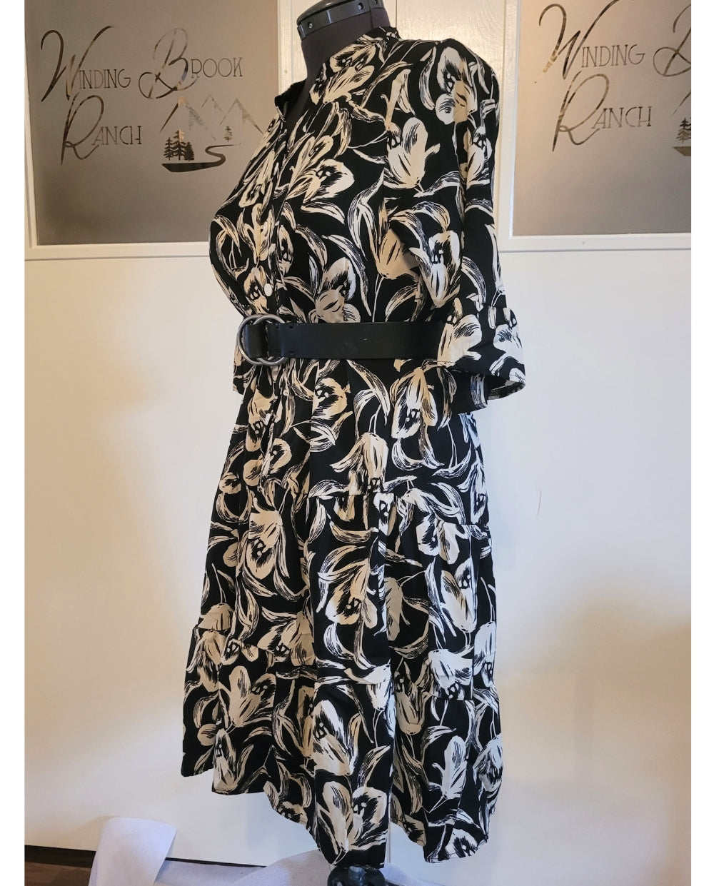 Black Tulip Plus Size Flowy Dress