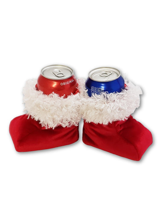 Santa Boot Koozie for Cans