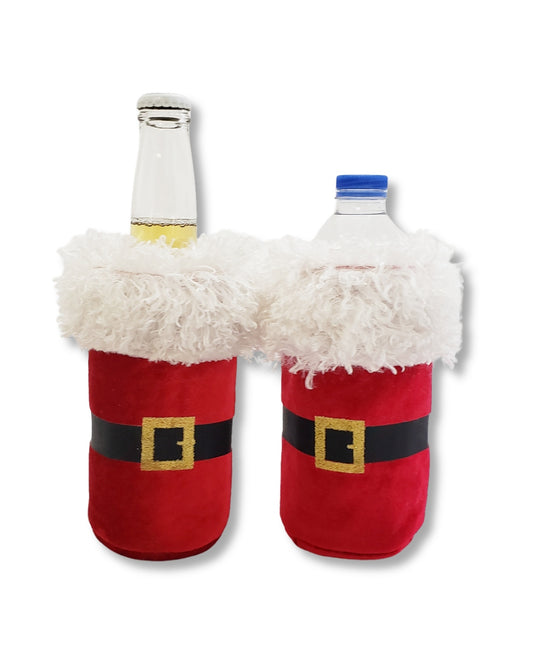Santa Koozies for Beer and Water Bottles