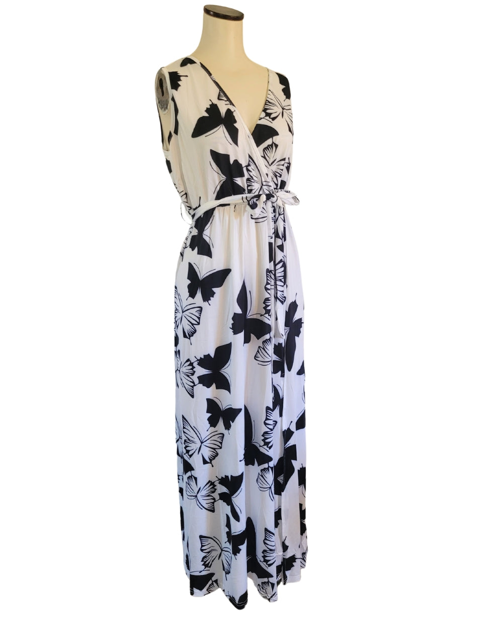 Black and White Butterfly Dress