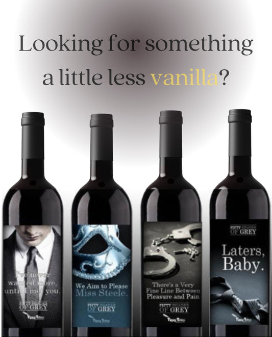50 Shades of Grey Printable Wine Labels