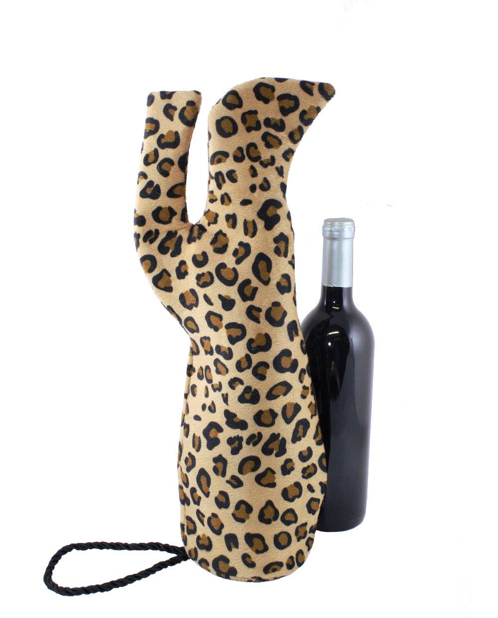 Stiletto Wine Bag in Cheetah Print - Tipsy Totes | Wine Gifts | Beer Koozies | Wine Totes | Simply Fabulous