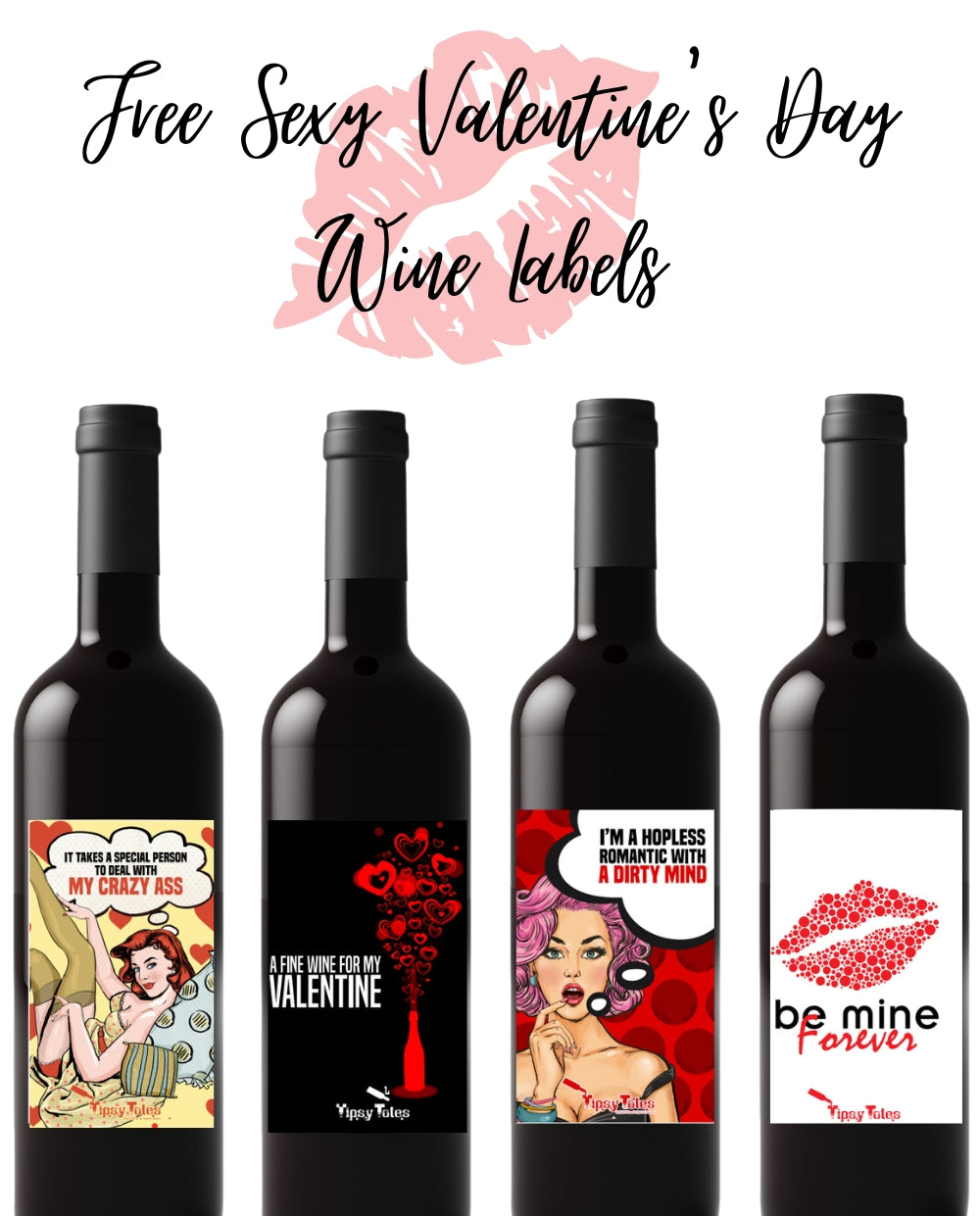 FREE PRINTABLE VALENTINE'S DAY WINE LABELS