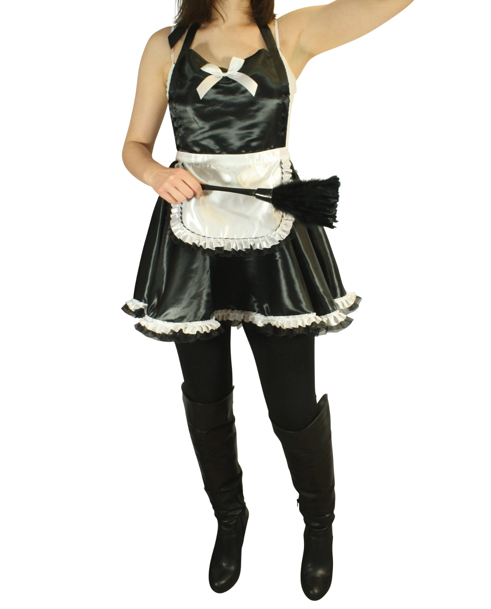 Maid outfit with feather duster