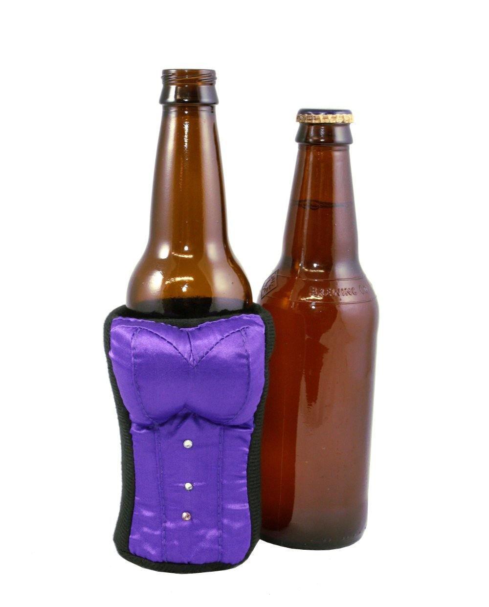 Purple Corset Cozie by Tipsy Totes for Beer and Water Bottles