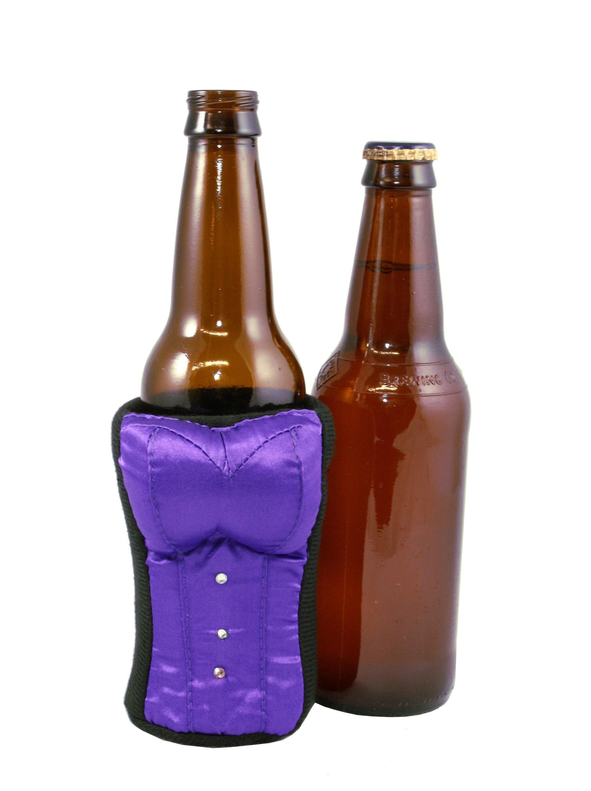 Purple Corset Coozie by Tipsy Totes for Beer Lovers