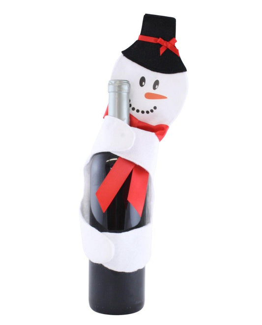 Snowman Bottle Hugger Wine Accessory