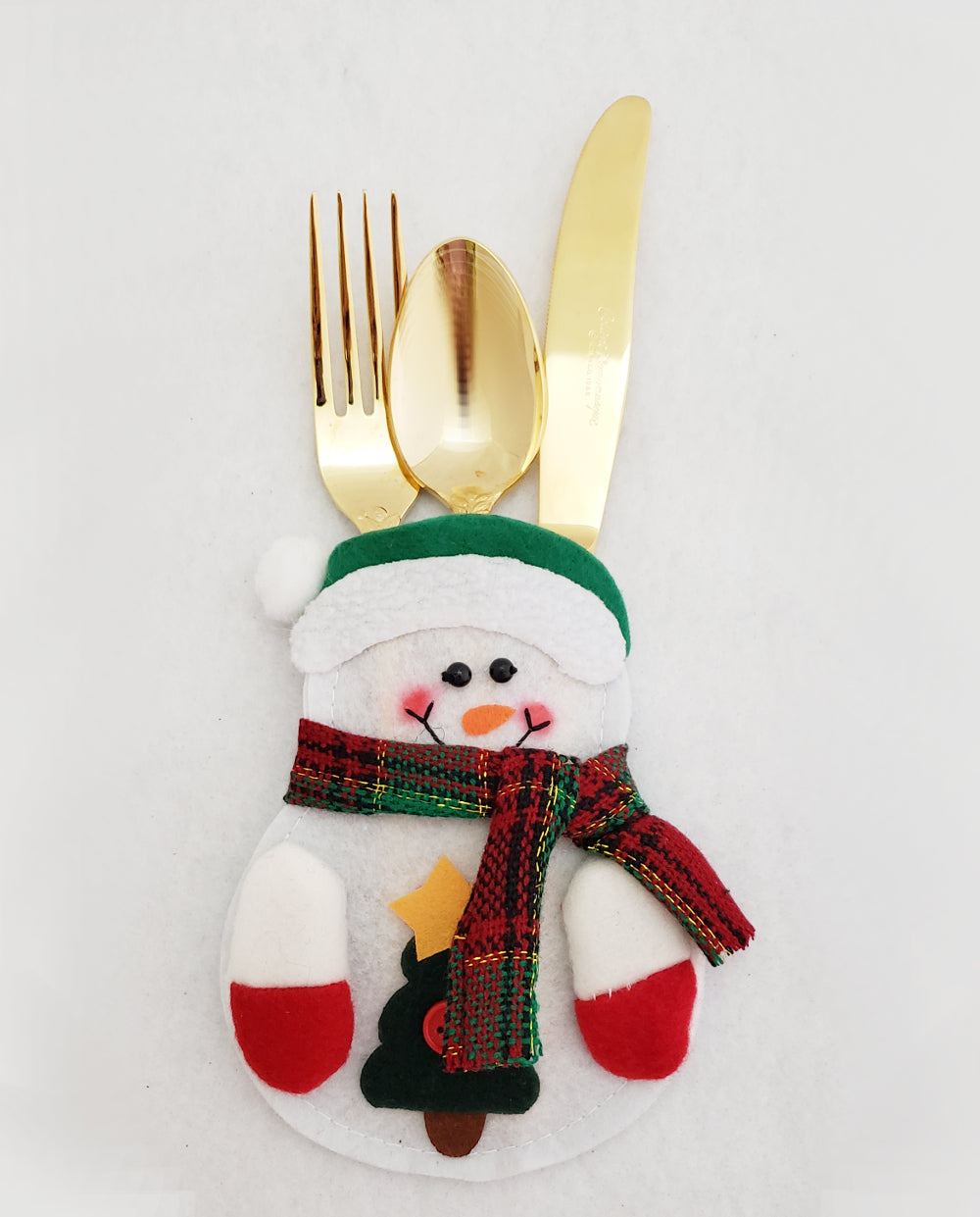 Snowman Flatware Holder - perfect for kids!