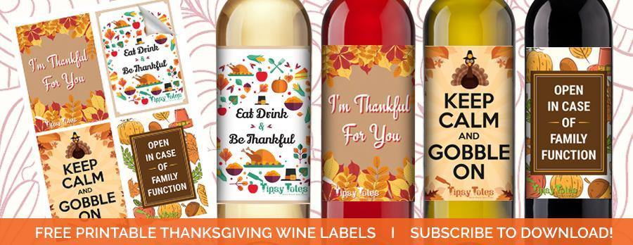Free Printable Thanksgiving Wine Labels